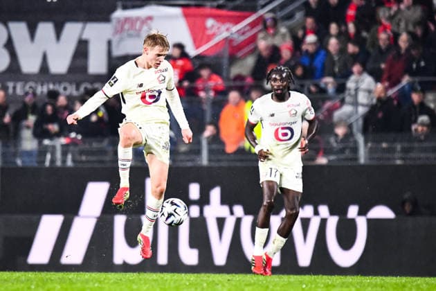 FOOTBALL : Stade Rennais vs Lille OSC - Ligue 1 - JournÃ e 26 - 15 03 2026 Hakon Arnar Haraldsson (Lille OSC) RennesFrance  Copyright: xBaptistexAutissierx