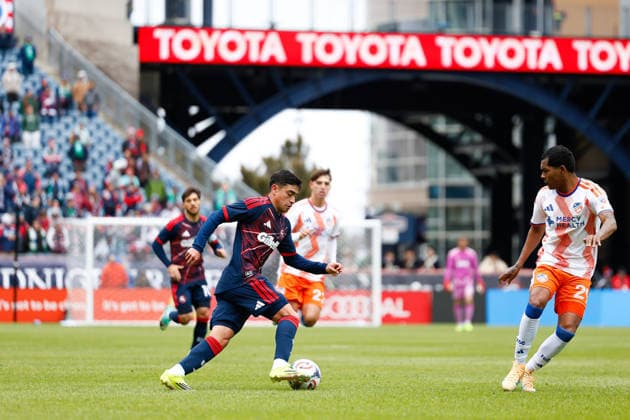MLS, Fussball Herren, USA 2026: FC Cincinnati Vs Revolution MAR 15 March 15, 2026; Foxborough, Massachusetts, USA; New England Revolution forward Luca Langoni (41) dribbles the ball in a Major League Soccer game between the New England Revolution and FC Cincinnati at Gillette Stadium. (c) Burt Granofsky CSM (Credit Image: Â Burt Granofsky Cal Media) EDITORIAL USE ONLY Copyright: xx ZUMA-20260315_zma_c04_018.jpg BurtxGranofskyx csmphotothree481150