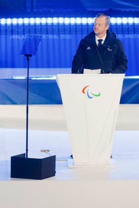 PARALYMPICS - Winter Paralympics Milano Cortina 2026 CORTINA D AMPEZZO,ITALY,15.MAR.26 - PARALYMPICS - Paralympic Winter games, Winterspiele,Spiele, Summer games Milano Cortina 2026, closing ceremony. Image shows .  GEPAxpictures xMatthiasxTrinkl