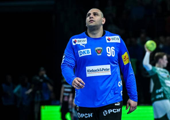 15.03.2026, xlakx, Handball Daikin HBL, Fuechse Berlin - HC Erlangen v.l. Dejan Milosavljev (Fuechse Berlin) Berlin