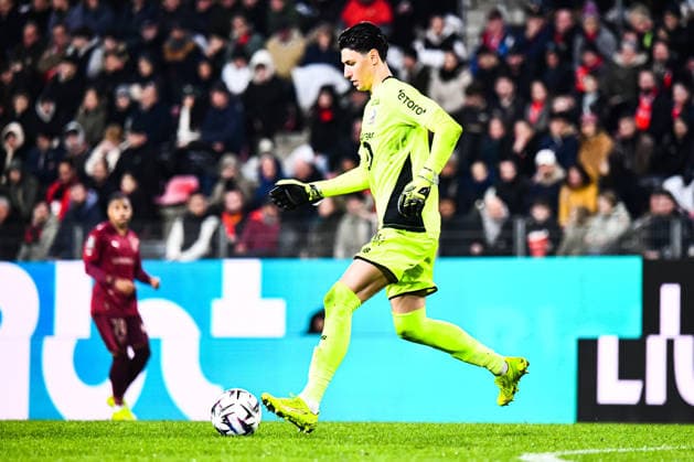 FOOTBALL : Stade Rennais vs Lille OSC - Ligue 1 - JournÃ e 26 - 15 03 2026 Berke Ozer (Lille OSC) RennesFrance  Copyright: xBaptistexAutissierx