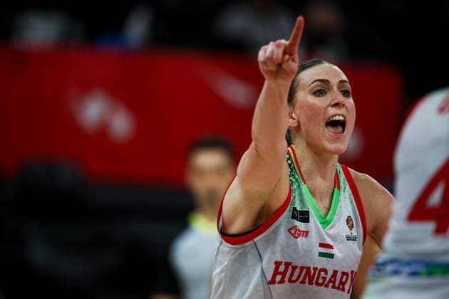 Hungary vs Argentina Women s Basketball World Cup 2026 Qualifying Tournaments Reka Lelik of Hungary national team, Nationalteam shouts and points her finger during the Women s Basketball World Cup 2026 Qualifying Tournaments Groupe Phase - Group A between Hungary National Team and Argentina National Team at Turkcell Basketball Development Center on March 15, 2026 in Istanbul, Turkey. Istanbul Istanbul Turkey Copyright: xBurakxBasturkx