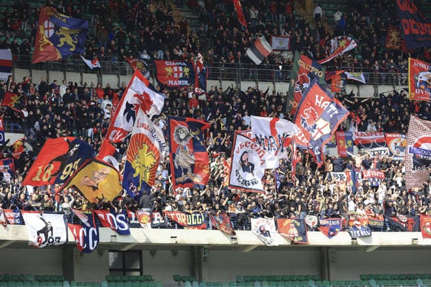 CALCIO - Serie A - Hellas Verona FC vs Genoa CFC Genoa fans show their support during Hellas Verona FC vs Genoa CFC, 29Â° Serie A Enilive 2025-26 game at Marcantonio Bentegodi stadium in Verona (VR), Italy, on March 15, 2026. Verona Italy  Copyright: xIPAxSport ABACAx