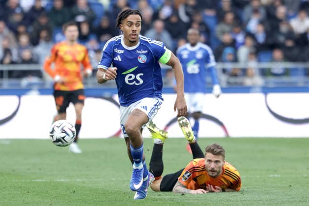 GUELA DOUE, Strasburgo, CIRO IMMOBILE, Paris F.C., Ligue 1, 2025-26, Racing Strasbourg vs Paris F.C. 0-0, 15-03-2026, Action, Contrasto LIGUE 1 2025-26 RACING STRASBURGO-PARIS FC 0-0