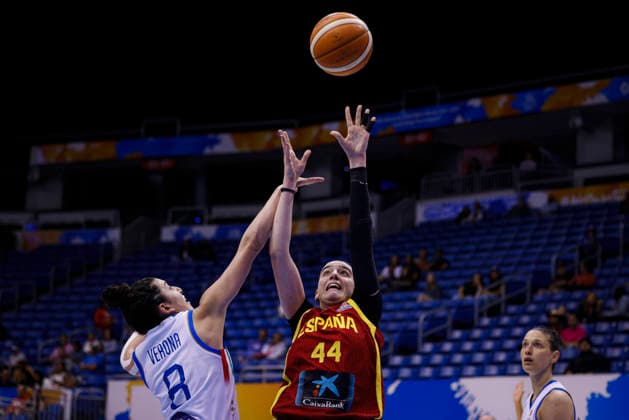 2026 World Cup Qualifying Tournament - Italy V Spain Iyana Martin 44 of Spain plays in the 2026 FIBA World Cup Qualifying Tournament game between Italy and Spain at Coliseo Jose Miguel Agrelot in San Juan, Puerto Rico, on March 15, 2026. San Juan Puerto Rico  Copyright: xEdgardoxMedinax originalFilename:medinamillan-notitle260315_npAwF.jpg