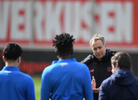 16.03.2026, xophax, Fussball , UEFA Champions League , 2025 2026 , Bayer Leverkusen. Training vor dem Rückspiel gegen Arsenal London. Trainer Kasper Hjulmand ( Bayer 04 Leverkusen ) Leverkusen
