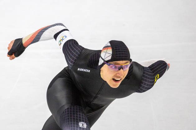 Finn SONNEKALB (GER). Eisschnelllauf, 1500 m der Maenner. Olympische Winterspiele 2026. 19.2.2026, in Mailand, Eisschnelllauf Stadion. Quelle Copyright Credit : Oryk HAIST