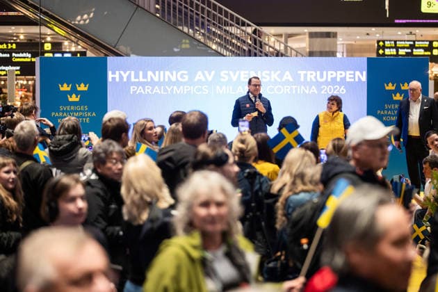 260316 Asa Llinares Norlin, President of Swedish Paralympic Committee and Prince Daniel of Sweden during a homecoming celebration event after returning home from the Milano Cortina 2026 Winter Paralympic Games on March 16, 2026 in Stockholm. Photo: Caisa Rasmussen BILDBYRAN COP 353 CR0036 paralympic games paralympics paralympiska spel paralympiske leker vinter-paralympics winter paralympics milano cortina 2026 milano cortina 2026 winter paralympic games parasport para sports bbeng hemkomst sweden sverige *** 260316 Asa Llinares Norlin, President of Swedish Paralympic Committee and Prince Daniel of Sweden during a homecoming celebration event after returning home from the Milano Cortina 2026 Winter Paralympic Games on March 16, 2026 in Stockholm Photo Caisa Rasmussen BILDBYRAN COP 353 CR0036 paralympic games paralympics paralympiska spel paralympiske leker vinter paralympics winter paralympics milano cortina 2026 milano cortina 2026 winter paralympic games parasport para sports bbeng hemkomst sweden sverige  Copyright: CAISAxRASMUSSEN BB260316BB590