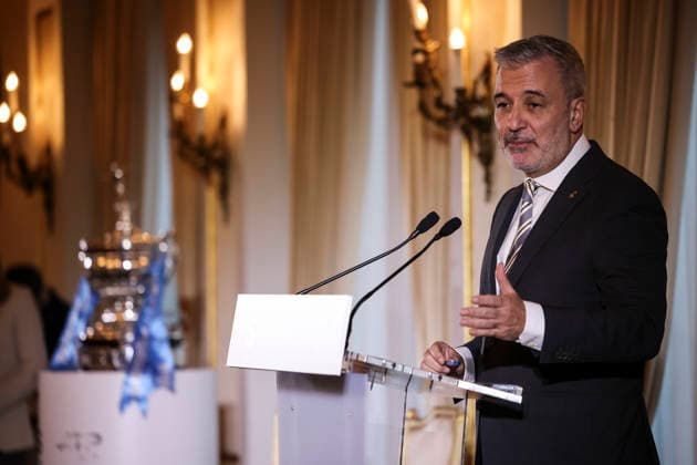 March 16, 2026, Barcelona, Barcelona, Spain: Jaume Collboni, Major of Barcelona during the presentation of the ATP, Tennis Herren 500 Barcelona Open Banc Sabadell - 73nd Conde de Godo Trophy at Palauet Albeniz on March 16, 2026 in Barcelona, Spain. Presentation Of The ATP 500 Barcelona Open Banc Sabadell - 73nd Conde De Godo Trophy  - ZUMAa181 20260316_zaa_a181_016 Copyright: xJavierxBorregox