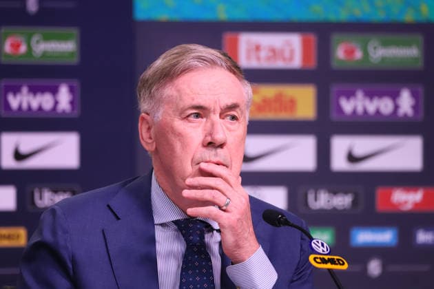 Brazilian national team, Nationalteam squad announcement for friendlies against France and Croatia. Carlo Ancelotti, Coach of the Men s National Football Team, during the announcement of the squad for the friendlies against France and Croatia, at the headquarters of the Brazilian Football Confederation - CBF, in Barra da Tijuca, west side of the city, this Monday, the 16th. RIO DE JANEIRO Barra da Tijuca RIO DE JANEIRO BRAZIL Copyright: xCHARLESxSHOLLx