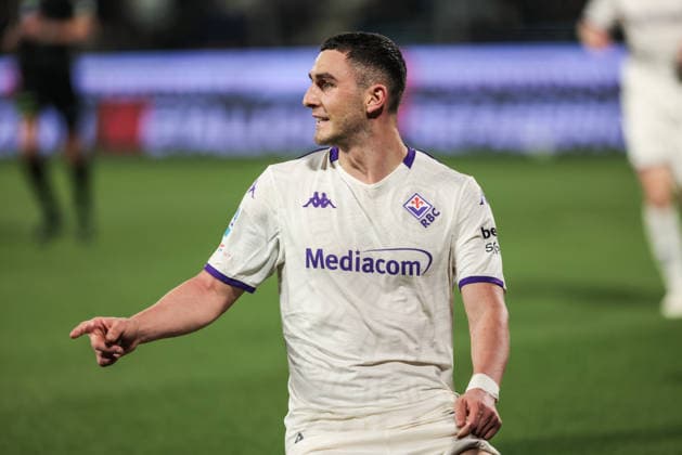 US Cremonese v ACF Fiorentina - Serie A Roberto Piccoli of ACF Fiorentina celebrates after scoring a goal during the Serie A football match between US Cremonese and ACF Fiorentina at Giovanni Zini Stadium in Cremona, Italy, on March 16, 2026. Cremona Italy  Copyright: xEmanuelexComincinix originalFilename:comincini-uscremon260316_npYnV.jpg