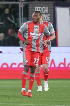 March 16, 2026, Cremona: US Cremonese s David Okereke during the italian soccer,Serie A match between US Cremonese vs ACF Fiorentina on March 16, 2026 at the Giovanni Zini stadium in Cremona, Italy. ANSA . Serie A: Cremonese Vs Fiorentina  - ZUMAa110 20260316_zaf_a110_053 Copyright: xDavidexCasentinix