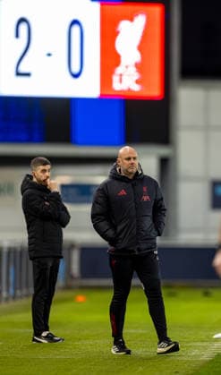 Football - Premier League 2 - Liverpool FC Under-21 s v Tottenham Hotspur FC Under-21 s KIRKBY, ENGLAND - Sunday, March 1, 2026: Liverpool s Under-21 s head coach Rob Page during the Premier League 2 match between Liverpool FC Under-21 s and Tottenham Hotspur FC Under-21 s at the Liverpool Academy. (Photo by David Rawcliffe Propaganda) KIRKBY Liverpool Academy MERSEYSIDE ENGLAND  Copyright: xDavidxRawcliffex P2026-03-16-Man_City_U21_Liverpool_U21-37
