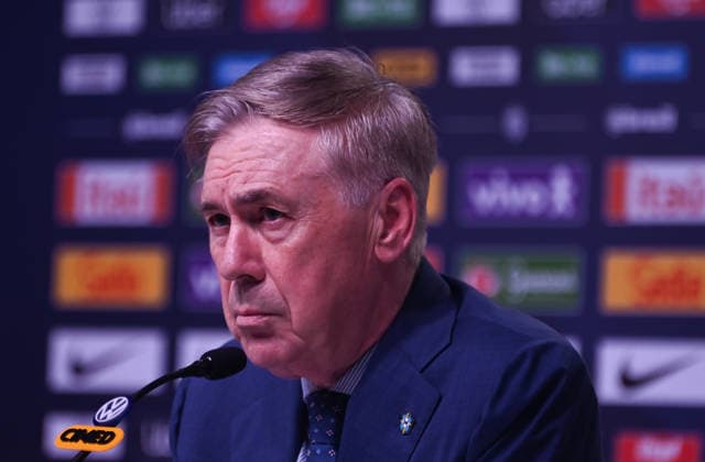 Brazil Coach Carlo Ancelotti announces squad for friendlies against France and Croatia RIO DE JANEIRO, BRAZIL - MARCH 16 : Carlo Ancelotti, head coach of the Brazil national football team, announces the list of players called up for the friendly matches against France national football team and Croatia national football team at the headquarters of the Brazilian Football Confederation in Rio de Janeiro, Brazil on March 16, 2026. The matches are scheduled to take place on March 26 and March 31. The announcement marks Brazil’s final squad call-up before the selection of the final roster for the 2026 FIFA World Cup, WM, Weltmeisterschaft, Fussball Fabio Teixeira Anadolu Rio de Janeiro Brazil. Editorial use only. Please get in touch for any other usage.  Copyright: x2026xAnadoluxFabioxTeixeirax