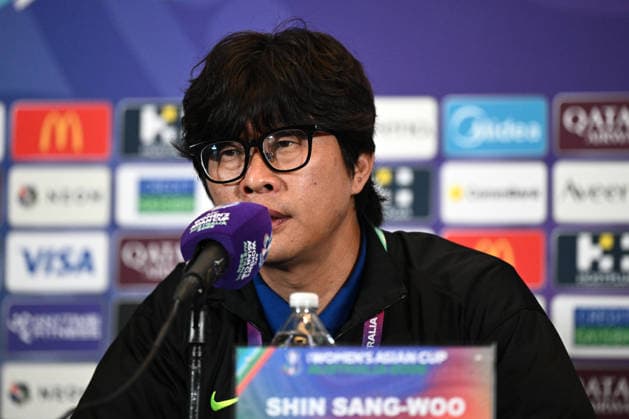 ASIAN CUP WOMEN PRESS CONFERENCES, Korea Republic Head Coach Shin Sang-Woo speaks to media ahead of the Women s Asian Cup semi-final at Accor Stadium in Sydney, Tuesday, March 17, 2026. ( NO ARCHIVING SYDNEY NEW SOUTH WALES AUSTRALIA  Copyright: xDANxHIMBRECHTSx 20260317123190366112