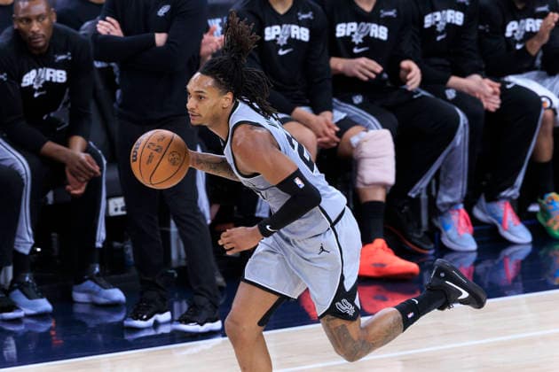 March 16, 2026, Inglewood, California, USA: Devin Vassell 24 of the San Antonio Spurs during their regular season NBA, Basketball Herren, USA game against the Los Angeles Clippers on Monday March 16, 2026 at Intuit Dome in Inglewood, California. Clippers lose to Spurs, 119-115. ARIANA RUIZ PI Inglewood USA - ZUMAp124 20260316_zaa_p124_056 Copyright: xArianaxRuizx