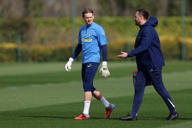 Tottenham Training 17 March 2026, Enfield - Tottenham Hotspur Training - ottenham Hotspur goalkeeper Antonin Kinsky - Photo: Charlotte Wilson Offside. Enfield UK Copyright: xCharlottexWilsonx xOffsidexOffside