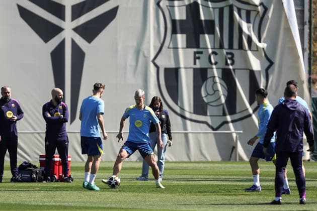 March 17, 2026, Sant Joan Despi, Barcelona, SPAIN: Dani Olmo during the training day of FC Barcelona, Barca ahead UEFA Champions League 2025 26, football match against Newcastle United at Ciutat Esportiva Joan Gamper on March 17, 2026 in Sant Joan Despi, Barcelona, Spain. Sant Joan Despi SPAIN - ZUMAa181 20260317_zaa_a181_013 Copyright: xJavierxBorregox