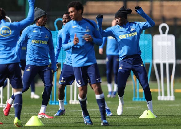 Tottenham Training 17 March 2026, Enfield - Tottenham Hotspur Training - Randal Kolo Muani of Tottenham Hotspur - Photo: Charlotte Wilson Offside. Enfield UK Copyright: xCharlottexWilsonx xOffsidexOffside