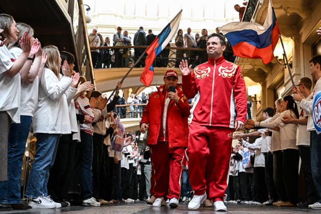 Russia Paralympics 2026 Athletes Honouring 9125438 17.03.2026 Paralympic snowboarder Filipp Shebbo attends a ceremony honouring Russian athletes who took part in the Milano Cortina 2026 Winter Paralympic Games in Moscow, Russia. Sergey Bobylev Sputnik Moscow Russia  Copyright: xSergeyxBobylevx