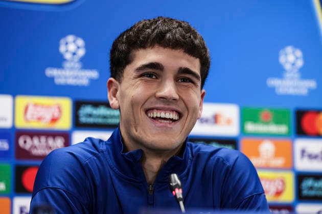 March 17, 2026, Sant Joan Despi, Barcelona, SPAIN: Pau Cubarsi of FC Barcelona, Barca attends his press conference, PK, Pressekonferenz during the training day of FC Barcelona ahead the UEFA Champions League 2025 26, football match against Newcastle United at Ciudad Esportiva Joan Gamper on March 17, 2026 in Sant Joan Despi, Barcelona, Spain. Sant Joan Despi SPAIN - ZUMAa181 20260317_zaa_a181_028 Copyright: xJavierxBorregox