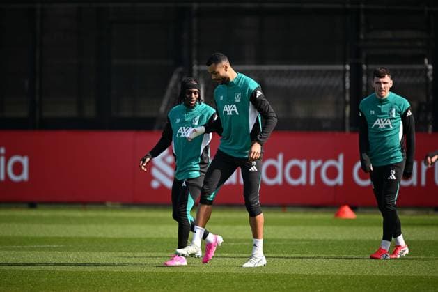 Liverpool players train ahead of Galatasaray match LIVERPOOL, UNITED KINGDOM - MARCH 17: Liverpool players take part in a training session at the AXA Training Centre ahead of their UEFA Champions League round of 16 second leg match against Galatasaray in Liverpool, United Kingdom on March 17, 2026. Rasid Necati Aslim Anadolu Liverpool United Kingdom. Editorial use only. Please get in touch for any other usage.  Copyright: x2026xAnadoluxRasidxNecatixAslimx
