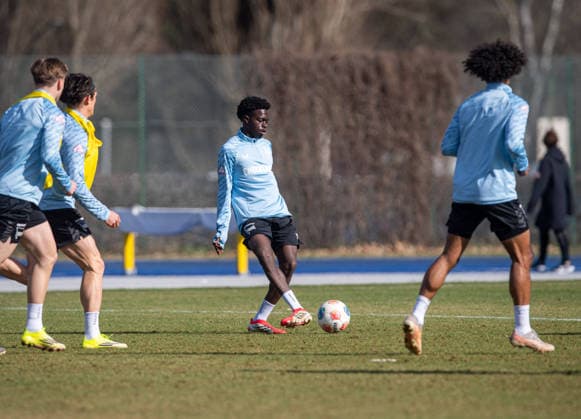 Fussball, Herren, Saison 2025 26, 2. Bundesliga, Hertha BSC, Training, Boris Mamuzah Lum (Hertha BSC), 17.03. 2026,