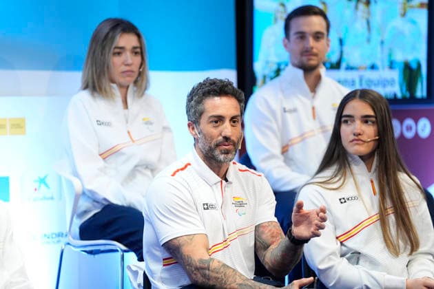 March 17, 2026, Madrid, Madrid, Spain: Higinio Rivero during the reception of the Spanish athletes who participated in the MilanoÃ¢â‚¬Cortina 2026 Winter Paralympic Games, held at the headquarters of the Higher Sports Council (CSD) on March 17, 2026 in Madrid, Spain. Madrid Spain - ZUMAa181 20260317_zaa_a181_058 Copyright: xOscarxJ.xBarrosox