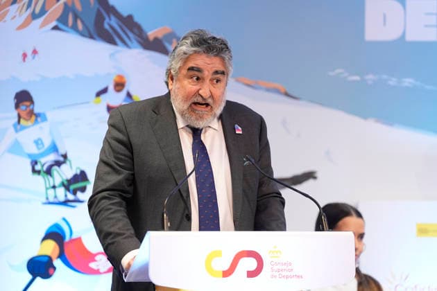 March 17, 2026, Madrid, Madrid, Spain: Jose Manuel Rodriguez Uribes, President of Superior Sports Council CSD, during the reception of the Spanish athletes who participated in the MilanoÃ¢â‚¬Cortina 2026 Winter Paralympic Games, held at the headquarters of the Higher Sports Council (CSD) on March 17, 2026 in Madrid, Spain. Reception Of Spanish Athletes Who Participated In Milano-Cortina 2026 Winter Paralympic Games  - ZUMAa181 20260317_zaa_a181_064 Copyright: xOscarxJ.xBarrosox