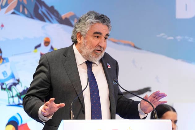 March 17, 2026, Madrid, Madrid, Spain: Jose Manuel Rodriguez Uribes, President of Superior Sports Council CSD, during the reception of the Spanish athletes who participated in the MilanoÃ¢â‚¬Cortina 2026 Winter Paralympic Games, held at the headquarters of the Higher Sports Council (CSD) on March 17, 2026 in Madrid, Spain. Reception Of Spanish Athletes Who Participated In Milano-Cortina 2026 Winter Paralympic Games  - ZUMAa181 20260317_zaa_a181_071 Copyright: xOscarxJ.xBarrosox