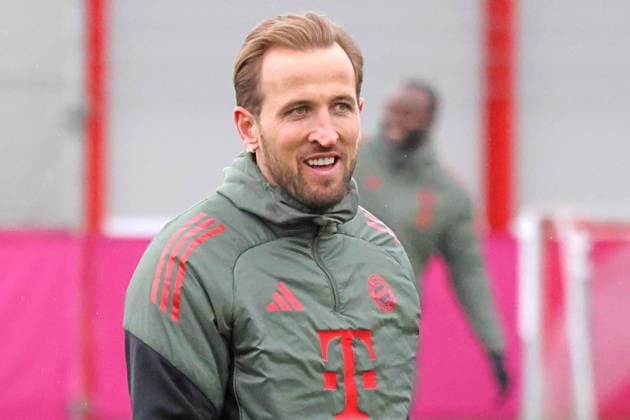 9 Harry Kane, Portraet, Portrait, Fussball Abschlusstraining UEFA Champions League Spiel FC Bayern -Atalanta Bergamo München 17.03.2026 Trainingsgelände, Säbenerstr. FOTO: Mladen Lackovic LakoPress