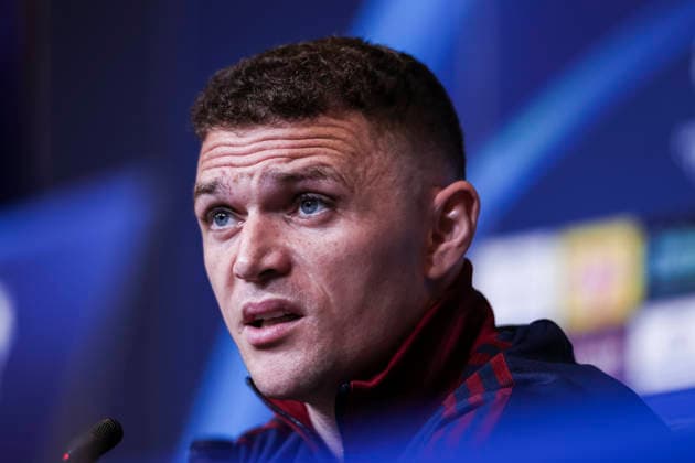 March 17, 2026, Barcelona, Barcelona, SPAIN: Kieran Trippier of Newcastle United, attends the press conference, PK, Pressekonferenz ahead of the UEFA Champions League 2025 26, football match against FC Barcelona, Barca at Spotify Camp Nou Stadium on March 17, 2026 in Barcelona, Spain. Newcastle United Training Session And Press Conference - UEFA Champions League 2025 26 - ZUMAa181 20260317_zaa_a181_099 Copyright: xJavierxBorregox