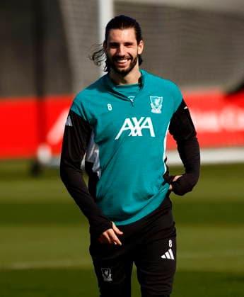 17th March 2026; AXA Training Centre, Liverpool, Merseyside, England; UEFA Champions League Football; Liverpool versus Galatasaray; Open Training; Dominik Szoboszlai of Liverpool  AlanxMartin Content restricted for UK based newspaper