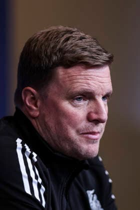 March 17, 2026, Barcelona, Barcelona, SPAIN: Eddie Howe, head coach of Newcastle United, attends the press conference, PK, Pressekonferenz ahead of the UEFA Champions League 2025 26, football match against FC Barcelona, Barca at Spotify Camp Nou Stadium on March 17, 2026 in Barcelona, Spain. Newcastle United Training Session And Press Conference - UEFA Champions League 2025 26 - ZUMAa181 20260317_zaa_a181_113 Copyright: xJavierxBorregox