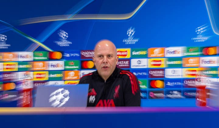 Football - UEFA Champions League - Round of 16 - 2nd Leg - Liverpool FC v Galatasaray A.Åž. - MD-1 LIVERPOOL, ENGLAND - Tuesday, March 17, 2026: Liverpool s head coach Arne Slot during a press conference, PK, Pressekonferenz at Anfield ahead of the UEFA Champions League Round of 16 2nd Leg match between Liverpool FC and Galatasaray A.Åž. (Photo by David Rawcliffe Propaganda) LIVERPOOL Anfield MERSEYSIDE ENGLAND  Copyright: xDavidxRawcliffex P2026-03-17-Liverpool_Galatasaray_MD-1-82