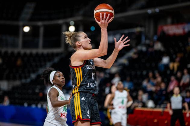 Basketball Villeurbanne 17.03.2026 Wommen™s Basketball World Cup 2026 Qualifying Tournament Nigeria (NIG) - Deutschland (GER) Leonie Fiebich (Deutschland, No.13)