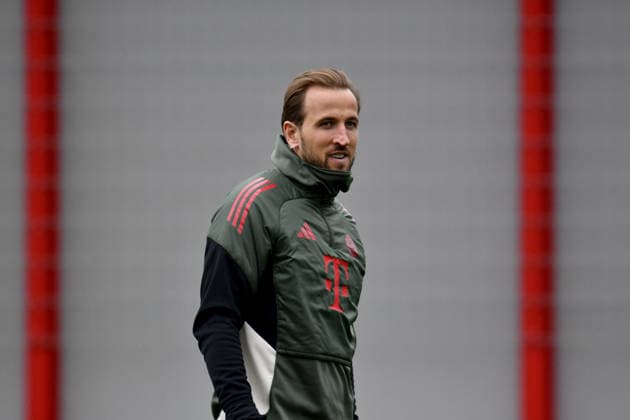 17.03.2026, FC Bayern Training Center, München, Training FC Bayern München , im Bild Abschlusstraining des FC Bayern München vor dem Championsleague Rückspiel gegen Atalanta Bergamo Abschlusstraining des FC Bayern München vor dem Championsleague Rückspiel gegen Atalanta Bergamo, Harry Kane (München) (Photo by Midori Ikenouchi Hasan Bratic DeFodi Images) -