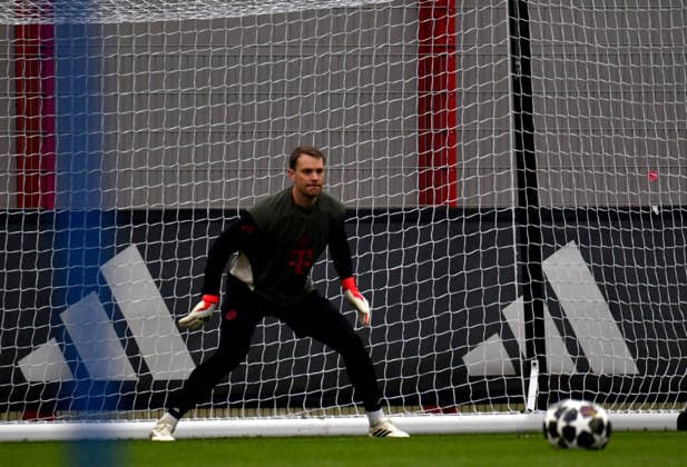 17.03.2026, FC Bayern Training Center, München, Training FC Bayern München , im Bild Abschlusstraining des FC Bayern München vor dem Championsleague Rückspiel gegen Atalanta Bergamo, Torwart Manuel Neuer (München) (Photo by Midori Ikenouchi Hasan Bratic DeFodi Images) -