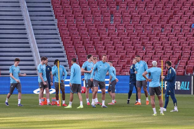 March 17, 2026, Barcelona, Barcelona, SPAIN: Dan Burn during the training day Newcastle United ahead UEFA Champions League 2025 26, football match against FC Barcelona, Barca at Spotify Camp Nou Stadium on March 17, 2026 in Barcelona, Spain. Barcelona SPAIN - ZUMAa181 20260317_zaa_a181_132 Copyright: xJavierxBorregox