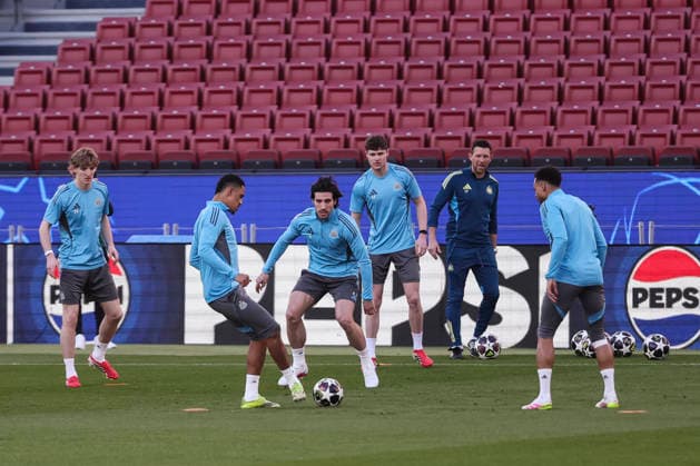March 17, 2026, Barcelona, Barcelona, SPAIN: Sandro Tonali during the training day Newcastle United ahead UEFA Champions League 2025 26, football match against FC Barcelona, Barca at Spotify Camp Nou Stadium on March 17, 2026 in Barcelona, Spain. Barcelona SPAIN - ZUMAa181 20260317_zaa_a181_133 Copyright: xJavierxBorregox