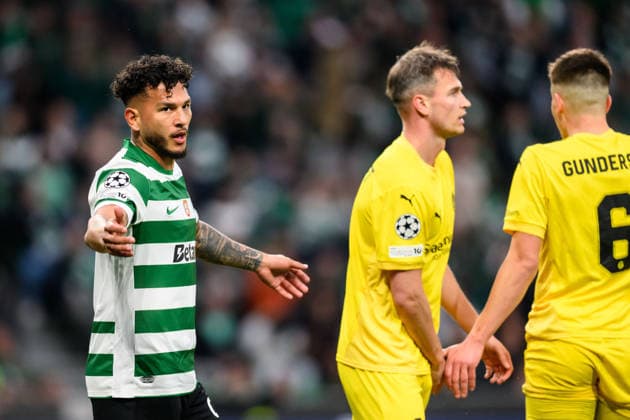 260317 Luis Suarez of Sporting reacts during the UEFA Champions League football match between Sporting CP and Bodo Glimt on March 17, 2026 in Lisbon. Photo: Marius Simensen BILDBYRAN COP 238 MM0063 bbeng football fotball fotboll soccer uefa champions league mesterligaen bodo glimt sporting clube de portugal sporting lisboa sporting lisbon sporting cp depp Copyright: MARIUSxSIMENSEN BB260317BB652
