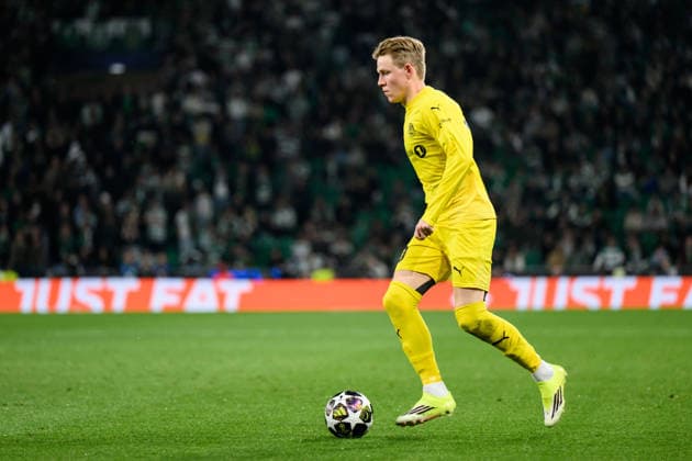 260317 Jens Petter Hauge of Bodo Glimt during the UEFA Champions League football match between Sporting CP and Bodo Glimt on March 17, 2026 in Lisbon. Photo: Marius Simensen BILDBYRAN COP 238 MM0063 bbeng football fotball fotboll soccer uefa champions league mesterligaen bodo glimt sporting clube de portugal sporting lisboa sporting lisbon sporting cp Copyright: MARIUSxSIMENSEN BB260317BB773