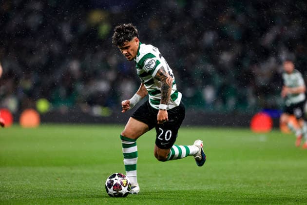 Maximiliano Araujo of Sporting CP controls the ball during the UEFA Champions League, Last 16, second-leg football match between Sporting Clube de Portugal vs Bodo Glimt at Estadio Jose Alvalade on March 17, 2026 in Lisbon, Portugal. UEFA Champions League - Sporting CP vs Bodo Glimt (Valter Gouveia SPP) Copyright: xValterxGouveia SPPx spp-en-VaGo-VG_L2036