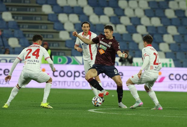 Andrija Novakovich della Reggiana durante la partita di Serie B tra Reggiana e Monza al Mapei Stadium di Reggio Emilia, Italia - martedÃ¬ 17 marzo 2026. - Calcio. (Foto di Gianni Santandrea Lapresse)  Copyright: xGiannixSantandrea LaPressex