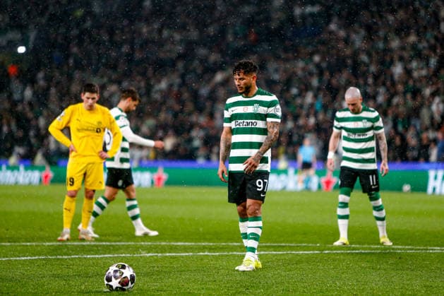 Luis Suarez of Sporting CP penalty kick during the UEFA Champions League, Last 16, second-leg football match between Sporting Clube de Portugal vs Bodo Glimt at Estadio Jose Alvalade on March 17, 2026 in Lisbon, Portugal. UEFA Champions League - Sporting CP vs Bodo Glimt (Valter Gouveia SPP) Copyright: xValterxGouveia SPPx spp-en-VaGo-_GO_8179