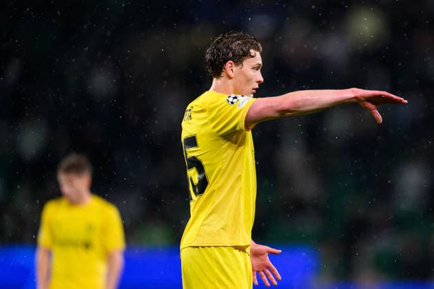 260317 Isak Dybvik Määttä of Bodo Glimt during the UEFA Champions League football match between Sporting CP and Bodo Glimt on March 17, 2026 in Lisbon. Photo: Marius Simensen BILDBYRAN COP 238 MM0063 bbeng football fotball fotboll soccer uefa champions league mesterligaen bodo glimt sporting clube de portugal sporting lisboa sporting lisbon sporting cp Copyright: MARIUSxSIMENSEN BB260317BB844