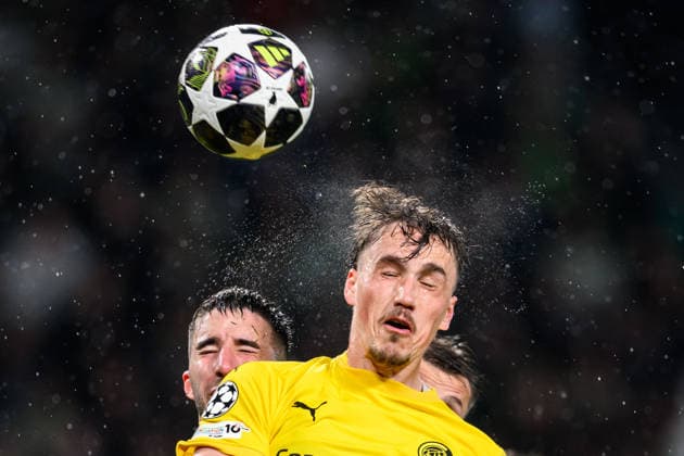 260317 Andreas Helmersen of Bodo Glimt during the UEFA Champions League football match between Sporting CP and Bodo Glimt on March 17, 2026 in Lisbon. Photo: Marius Simensen BILDBYRAN COP 238 MM0063 bbeng football fotball fotboll soccer uefa champions league mesterligaen bodo glimt sporting clube de portugal sporting lisboa sporting lisbon sporting cp Copyright: MARIUSxSIMENSEN BB260317BB974