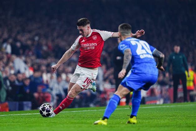 Viktor Gyökeres (FC Arsenal, 14) ENG, FC Arsenal vs. Bayer 04 Leverkusen, Fussball, UEFA Champions League, Achtelfinale, Spielzeit 2025 2026, 17.03.2026 ENG, FC Arsenal vs. Bayer 04 Leverkusen, Fussball, UEFA Champions League, Achtelfinale, Spielzeit 2025 2026, 17.03.2026 London Copyright: xEibner-Pressefoto MarcelxvonxFehrnx EP_MFN