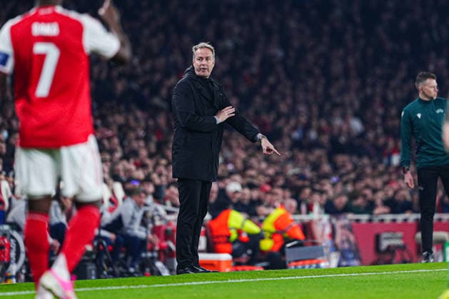 Kasper Hjulmand (Bayer 04 Leverkusen, Trainer) ENG, FC Arsenal vs. Bayer 04 Leverkusen, Fussball, UEFA Champions League, Achtelfinale, Spielzeit 2025 2026, 17.03.2026 ENG, FC Arsenal vs. Bayer 04 Leverkusen, Fussball, UEFA Champions League, Achtelfinale, Spielzeit 2025 2026, 17.03.2026 London Copyright: xEibner-Pressefoto MarcelxvonxFehrnx EP_MFN