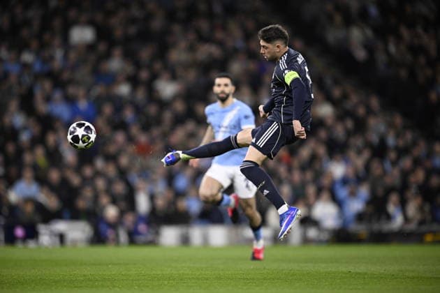 Champions League 2026 ; Manchester City v Real Madrid; Federico Valverde of Real Madrid. Manchester City v Real Madrid. Champions League round of 16 match , between Manchester City and Real Madrid played at the Etihad Stadium, Manchester on March 17, 2026 in Manchester; Manchester City of Manchester Stadium Sevilla Spain Futbol Copyright: xCallisx xAgenciaxLOFx